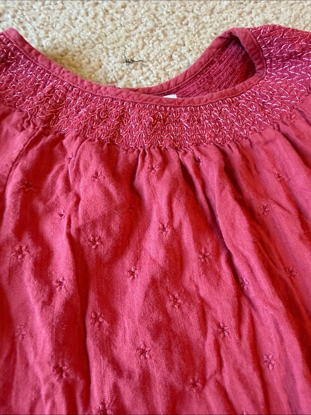 Old Navy girls Embroidered Peasant Tops 10-12